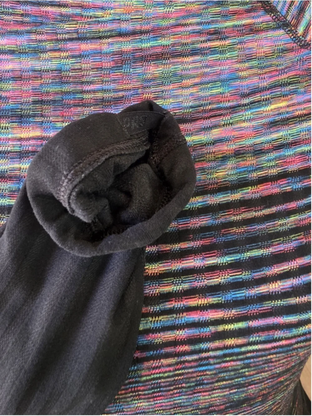 Nike Pro Hyperwarm Cowl Neck Pullover Top Sz L Multicolor Thermal Outdoors Layer